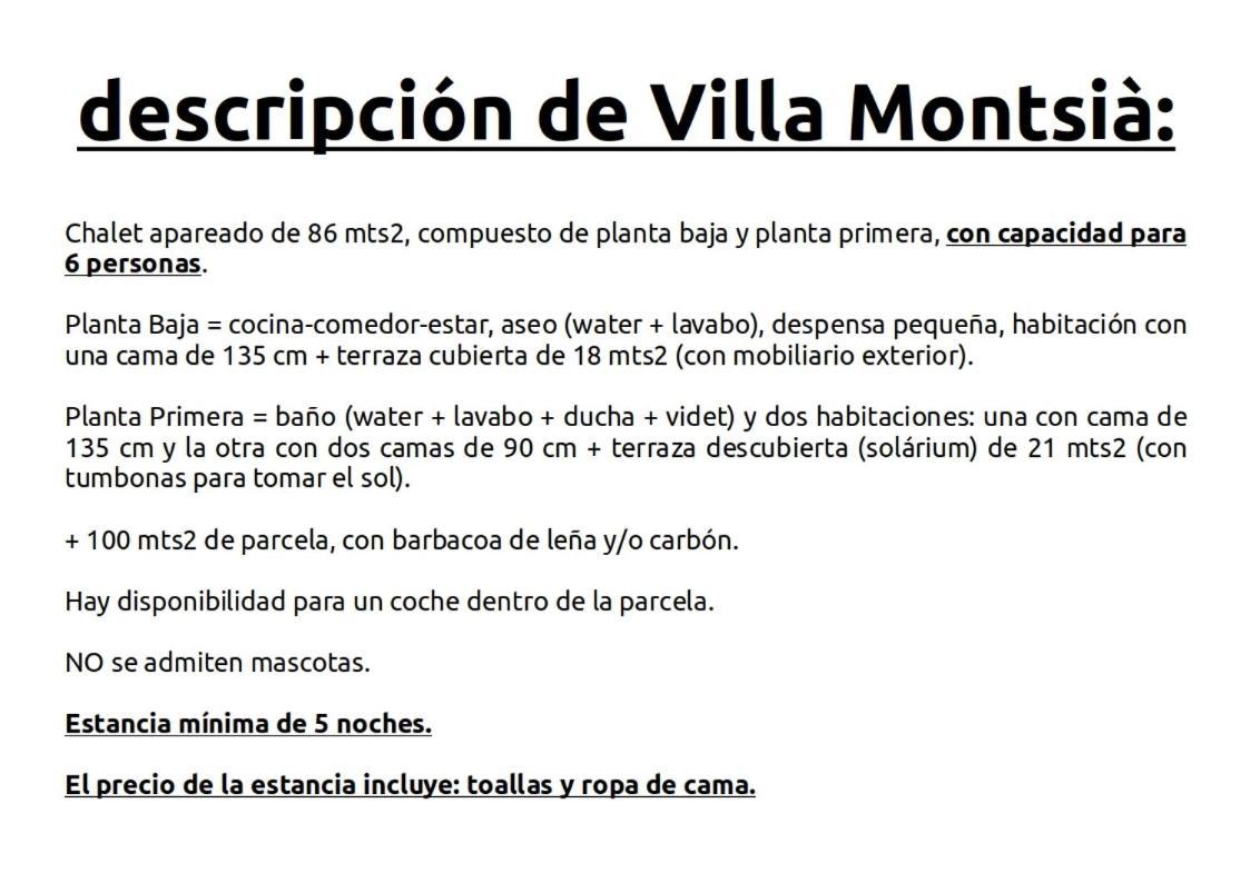 Villa Montsia Sant Carlos de la Ràpita المظهر الخارجي الصورة
